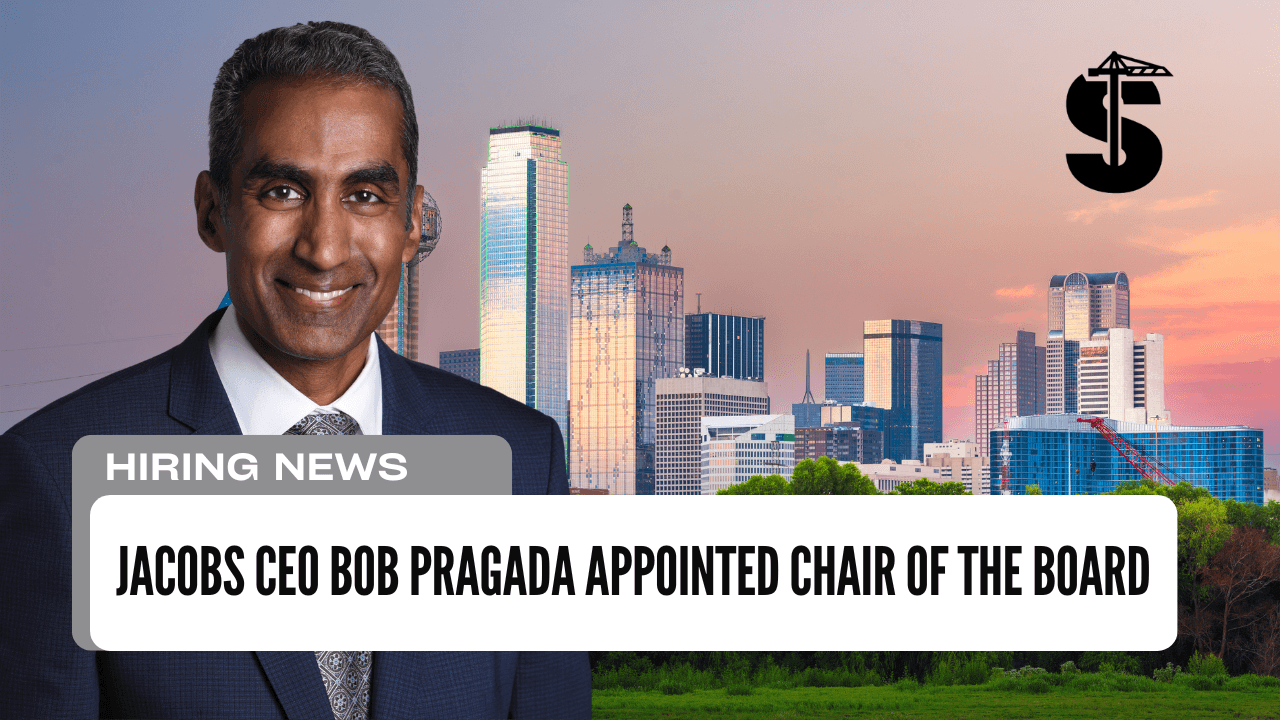 Jacobs CEO Bob Pragada Appointed Chair of the Board